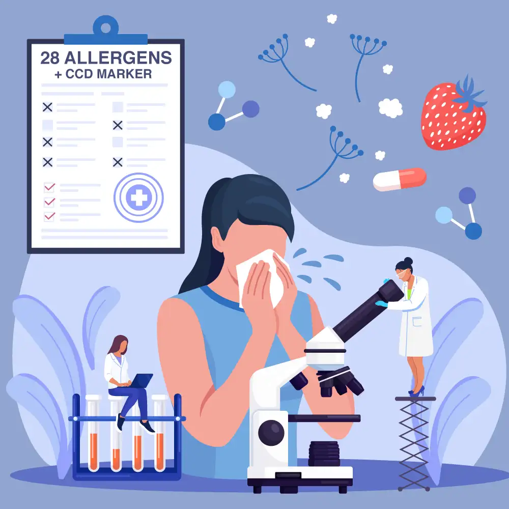 Basic Allergy Test (28 Allergens + CCD Marker), Beacon Hospital