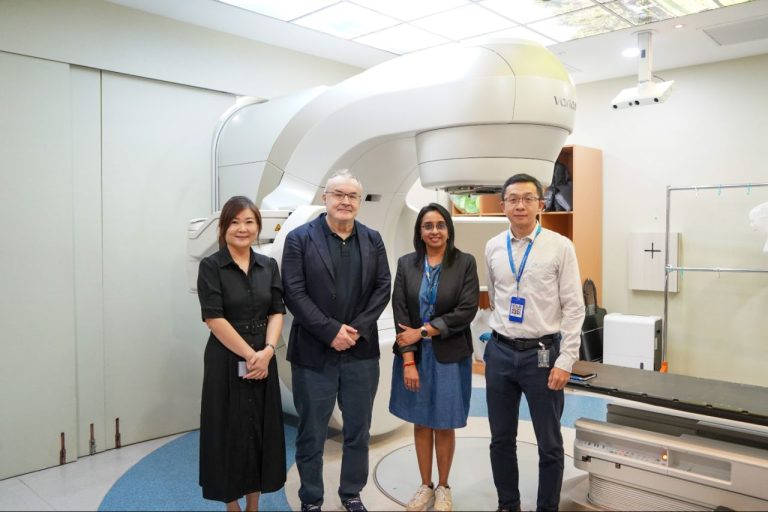 Beacon Hospital team with IAEA Technical Officer Dr Peter Knoll during radiotherapy and nuclear medicine facility visit.
