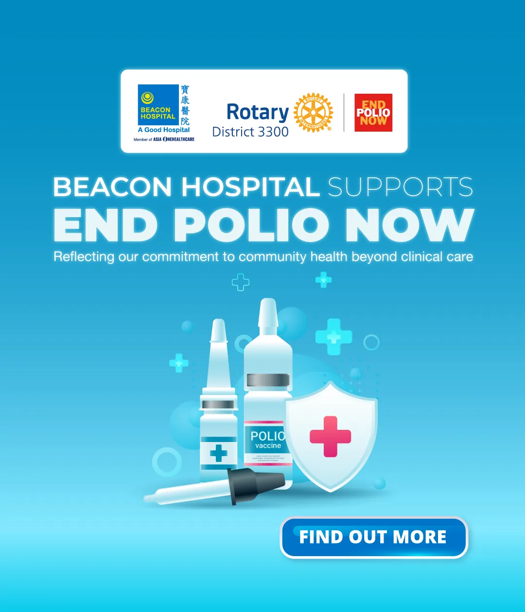 BH x ROTARY end polio now