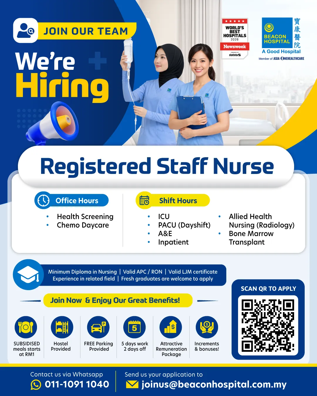 Beacon Hospital career opportunities poster