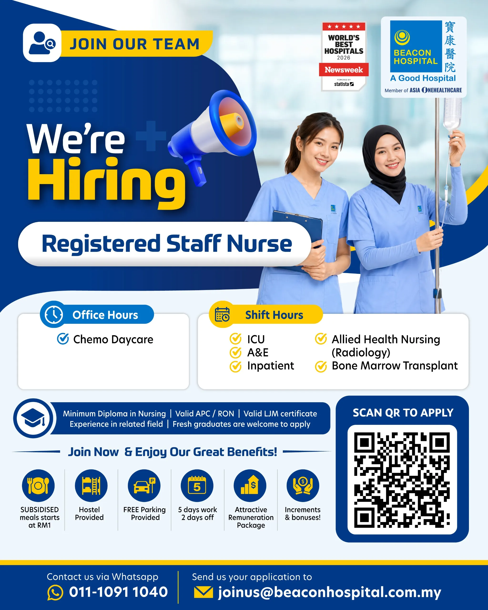 Beacon Hospital vacancy poster 1