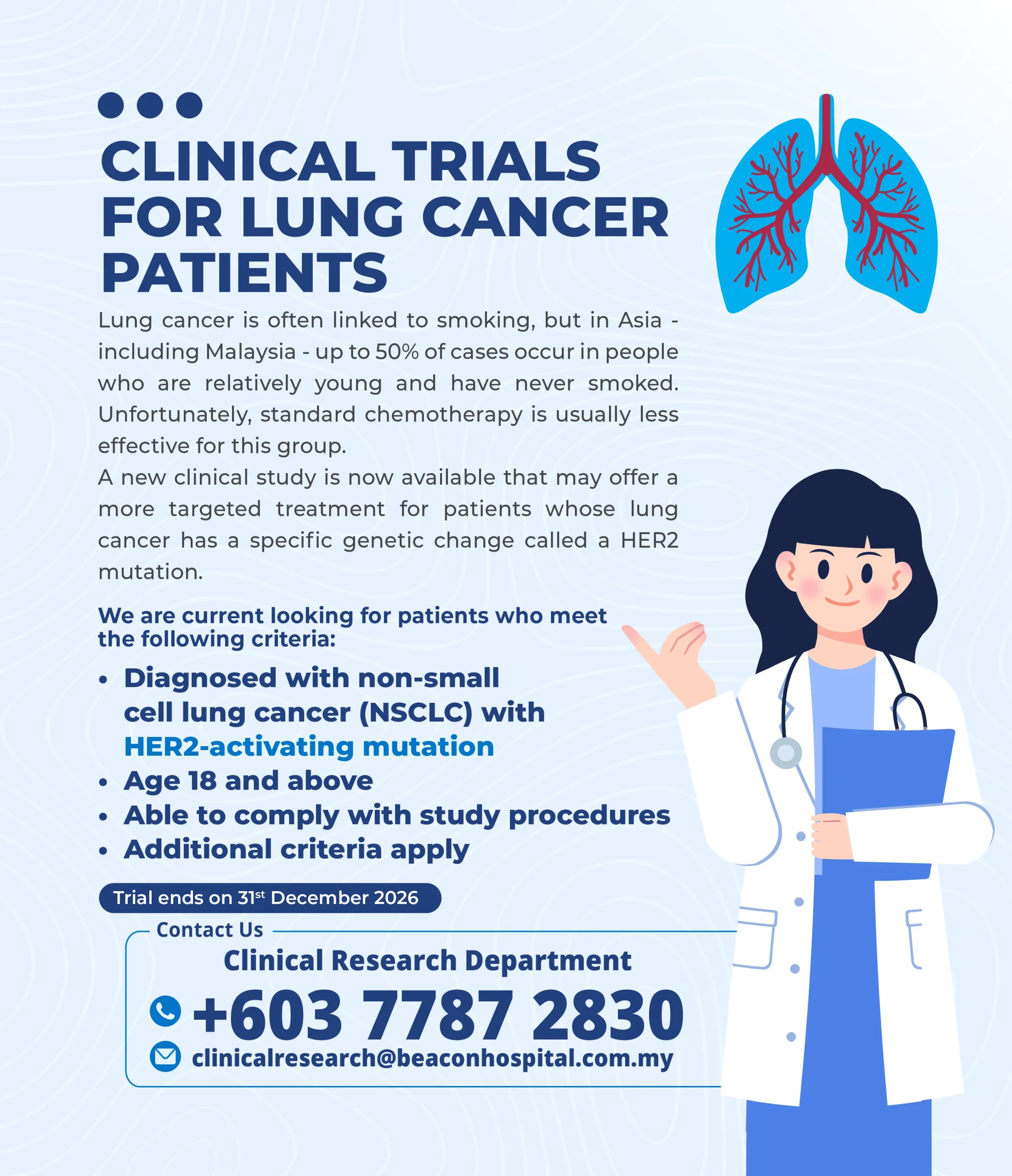 Clinical Trials for Lung Cancer Patients