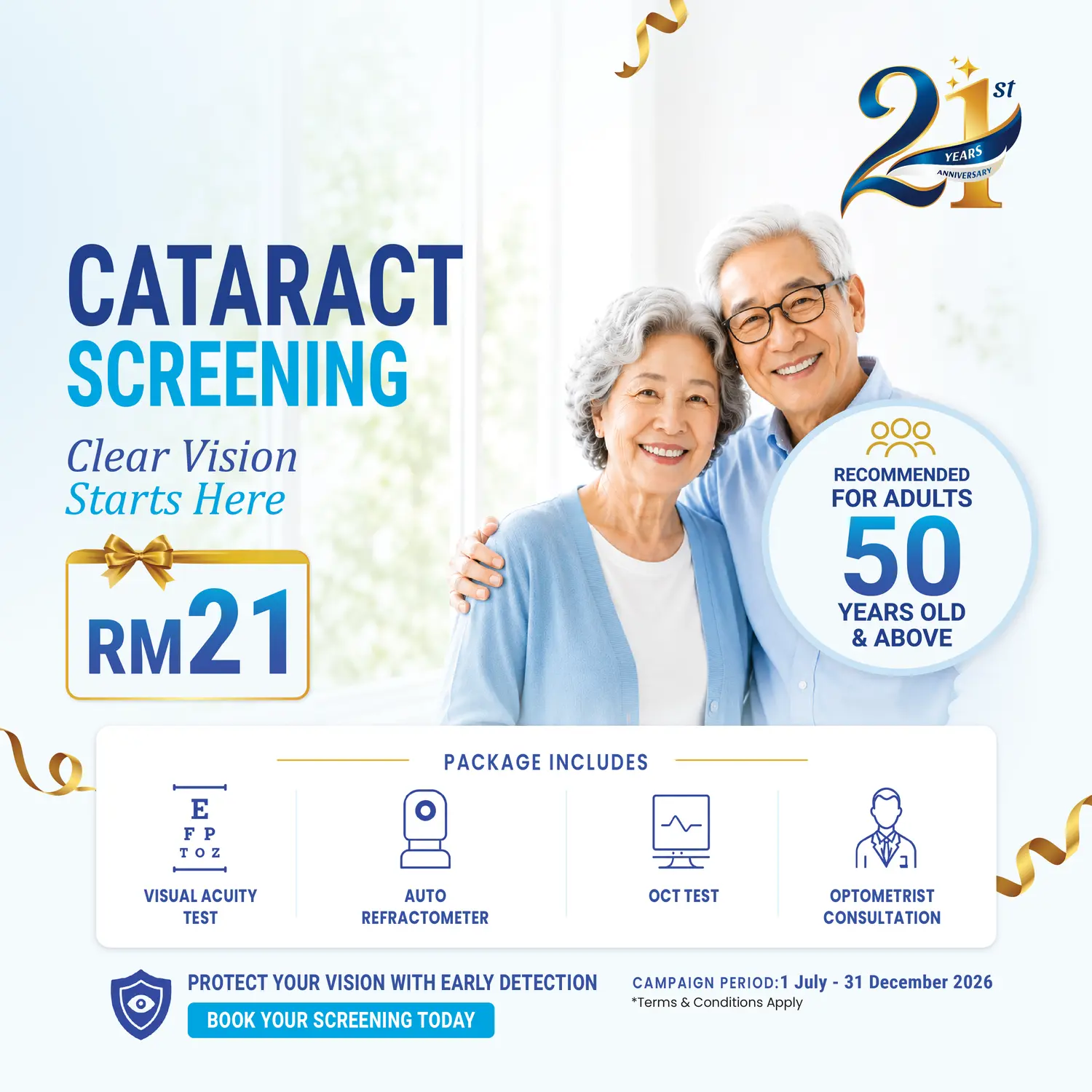 July Cataract Screening Promotion for Beacon Hospital 21st Anniversary