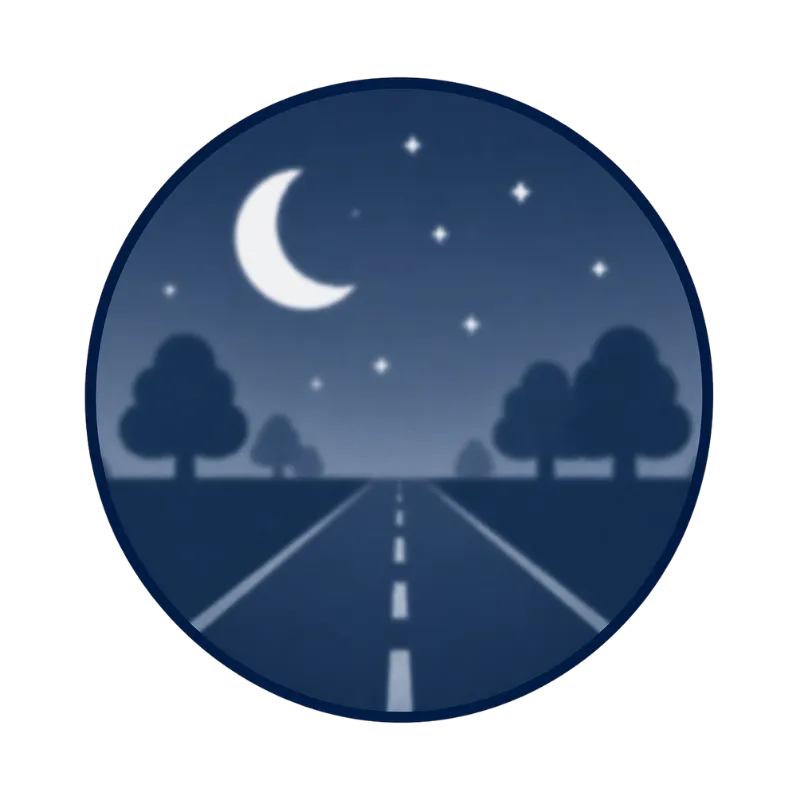 difficulty seeing at night
