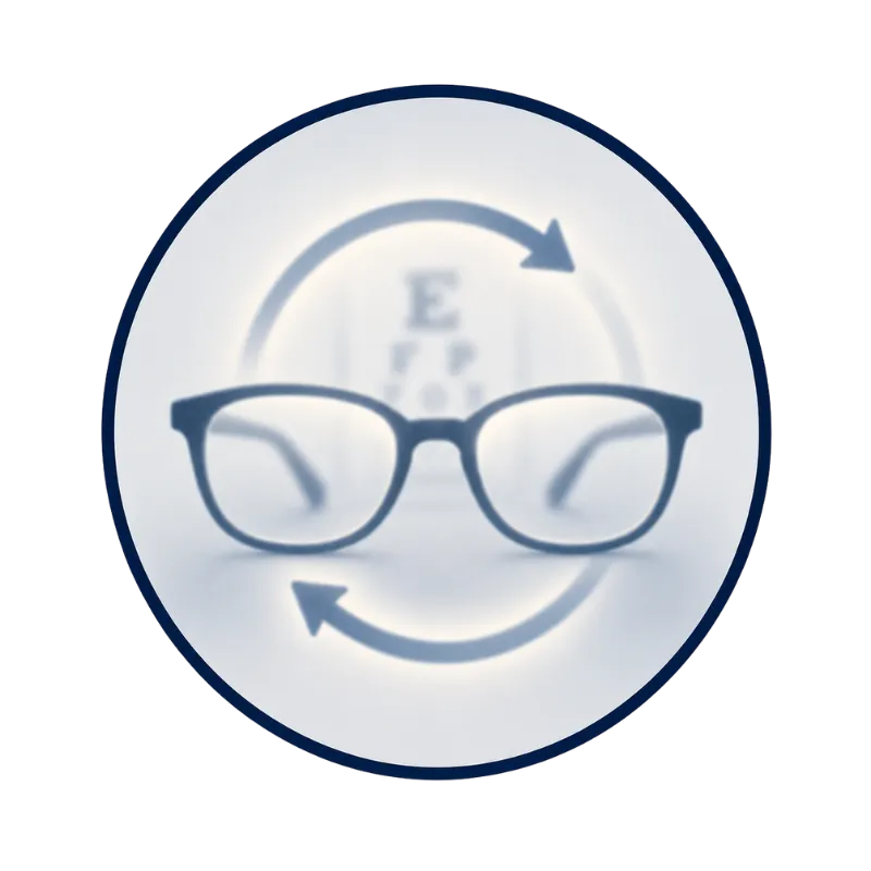 frequent changes in glasses