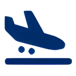 Airport transfer icon
