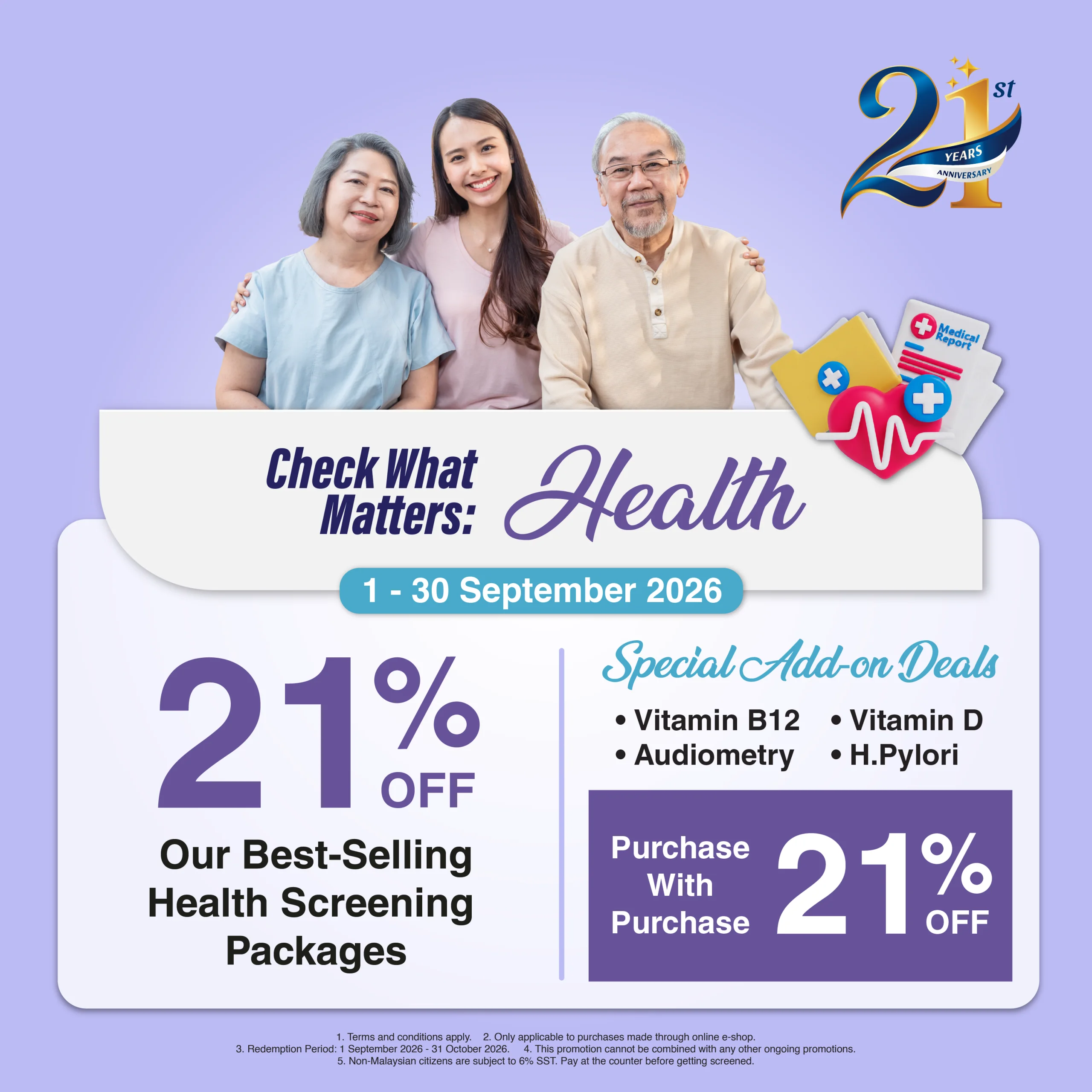 September Exclusive Promotion for Beacon Hospital 21st Anniversary