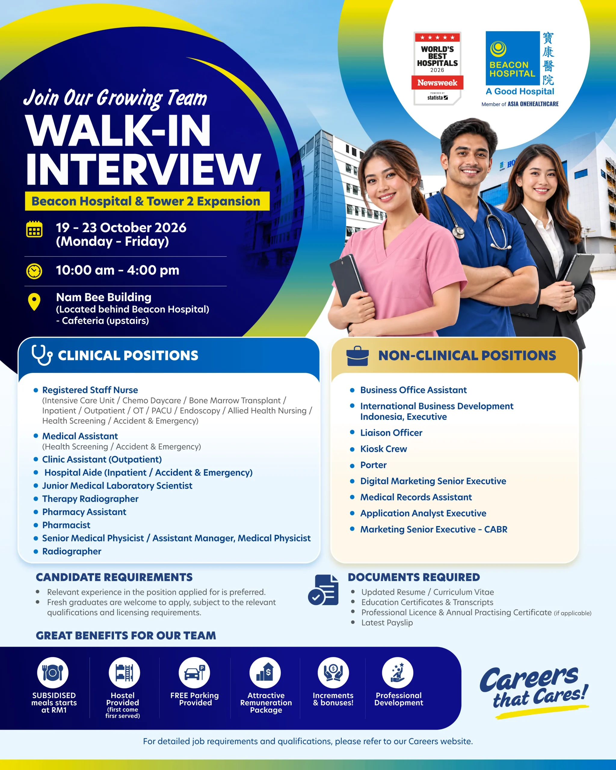 Beacon Hospital vacancy poster 1