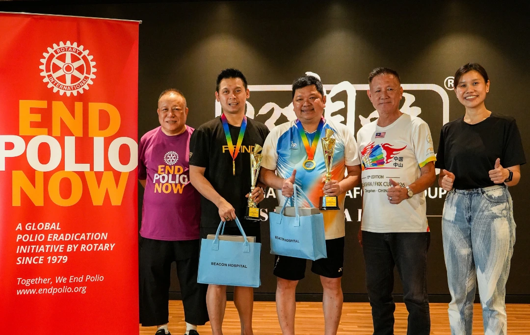 Beacon Hospital Supports End Polio Now Badminton Tournament 2026